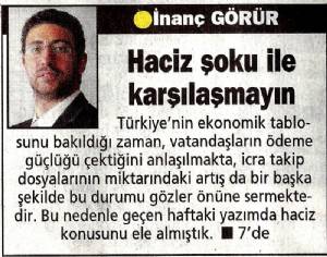 Posta Gazetesi Haciz Şokuyla Karşılaşmayın