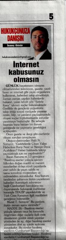 Posta Gazetesi Bilinçli İnternet Kullanımı